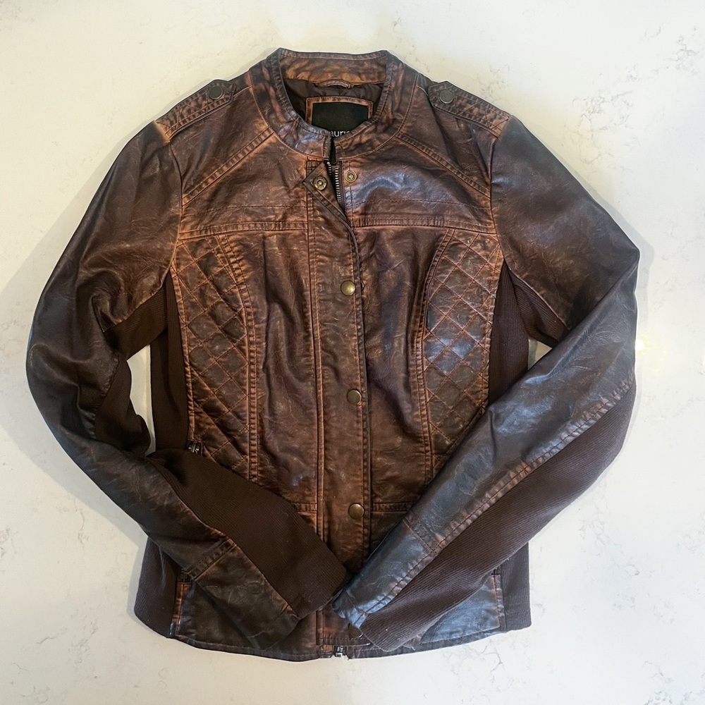 Women’s Maurices Faux Leather Jacket Size S